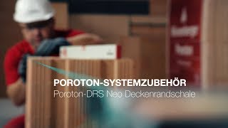 Poroton Systemzubehör  DRSNeo Deckenrandschale [upl. by Leis235]