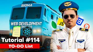 TodoList App using React Tailwind amp React Icons  Sigma Web Development Course  Tutorial 114 [upl. by Maurili]