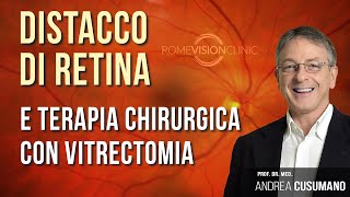 Distacco di retina e terapia chirurgica con vitrectomia [upl. by Furgeson]