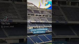 Im Bernabéu wird schon an der Choreo für ElClasico gearbeitet Clásico Bernabeu [upl. by Godden]