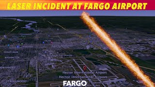 Laser Incident At Fargo Airport [upl. by Philcox152]