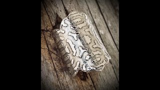 Etching silver plate demo  Flatwearable Artisan Jewelry [upl. by Bixler]