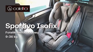 SPORTIVO ISOFIX  Instrukcja obsługi i montaż  Coletto [upl. by Valma181]