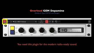 Overloud GEM Dopamine mastering plugin [upl. by Settle]