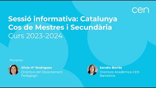 Com seran les oposicions de Secundària 2024  CEN Barcelona [upl. by Ahtela]