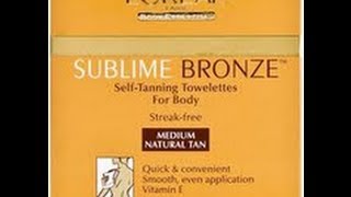 Loreal Sublime Bronze Self Tanning Towelette Medium Natural Tan [upl. by Retsae]