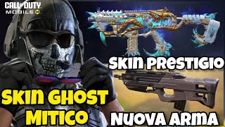 GHOST MITICO  NUOVA ARMA SKIN ARMA PRESTIGIO COD MOBILE ITA [upl. by Eimerej]