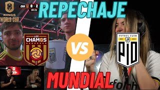 REACCION DJMARIIO LOS CHAMOS VS PIO FC REPECHAJE MUNDIAL  KINGS WORLD CUP [upl. by Enelym]