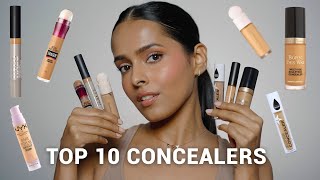 MY TOP 10 CONCEALERS  Swatches and Review  starting Rs350 [upl. by Mctyre]