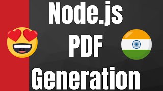 How to Create PDF Document in Nodejs Using PDFCreatorNode Library [upl. by Aihsekin]