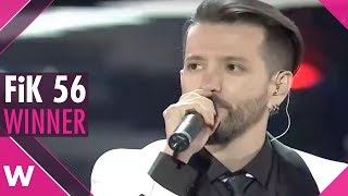 Eugent Bushpepa quotMallquot wins FiK 56 Albania  Eurovision 2018 [upl. by Tocci894]