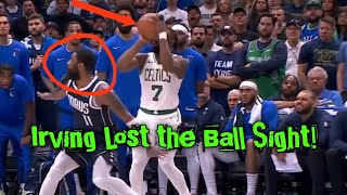 Kyrie Irving Lost the Ball Sight behind Jayson Tatum blind pass to Jaylen Brown 😳 [upl. by Almund9]