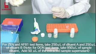 Fluorescent MicrospheresMycotoxin Detection Test Procedure [upl. by Remus]