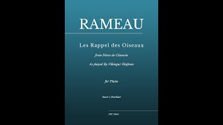 Rameau Les Rappel des Oiseaux for Piano [upl. by Stanwood]