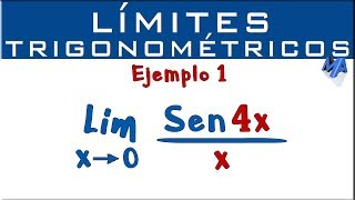 Límites Trigonométricos  Ejemplo 1 [upl. by Sucramed896]