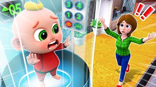 Be Careful in the Elevator Song  Dont Jump in Elevators  Funny Kids Songs amp More Nursery Rhymes [upl. by Oettam]