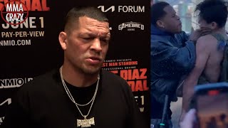 Nate Diaz predicts Devin Haney vs Ryan Garcia Boxing match [upl. by Adaven]