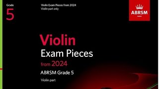 PianoAccompABRSM Violin Exam 2024 Grade 5 C3 Czardas by Hille [upl. by Cyrill]