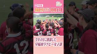 早稲田大学に女子ラグビー部！？ Girls Rugby Channel ラグビー 女子ラグビー shorts 学生 早稲田 [upl. by Fredric]