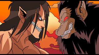 Goku vs Eren Yeager RAP BATTLE Attack on titan vs Dragon Ball Rap [upl. by Wei]