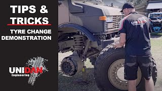 TIPS amp TRICKS  Unimog Tyre Change Demonstration [upl. by Danielle]