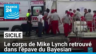 En Sicile le corps de Mike Lynch retrouvé dans lépave du Bayesian • FRANCE 24 [upl. by Sisi]