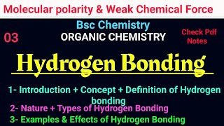 Hydrogen Bonding Intermolecular amp Intramolecular bscchemistry hydrogenbonding itschemistrytime [upl. by Pack]