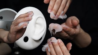 ASMR Ear Massage with Gel  Headrec No Talking [upl. by Ahsurej]