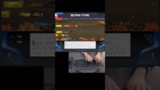 165 WPM on Nitro Type gaming nitrotype trending typing [upl. by Kehsihba]