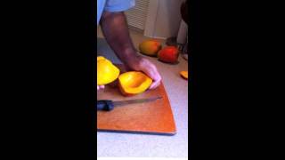 How to clean a mango the right way [upl. by Ahsian893]