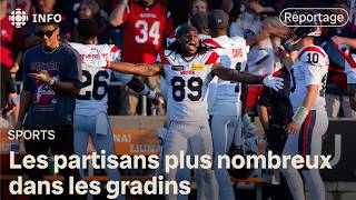 Les Alouettes de Montréal vivent un regain de popularité en 2024 [upl. by Neeruam]