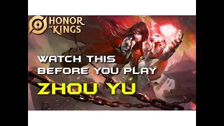 90 ZHOU YU PLAYERS DOING IT WRONG  HONOR OF KING ZHOU YU TUTRIAL GUIDE  BUILD FOR HIGHER RANK [upl. by Amitaf118]