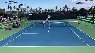 Match Point in ITF J300 Youth Tennis San Diego [upl. by Gallenz638]