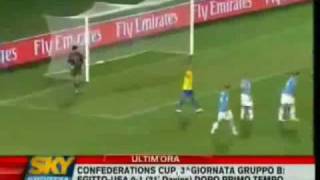 Confederations Cup Italia Brasile 0 3 Sintesi Sky sport [upl. by Nyleve]