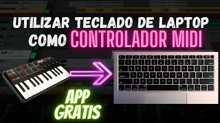 Usar el teclado de una laptop como CONTROLADOR MIDI FUNCIONA EN CUALQUIER DAW  VMPK [upl. by Fugate]