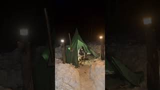 3 Days SOLO SURVIVAL CAMPING In DEEP SNOW  Winter Storm Bushcraft Hot Tent Camp  Stove Cooking [upl. by Rodolph]