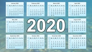 Calendar 2020 [upl. by Philemol]