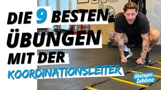 Die 9 besten Übungen mit der Koordinationsleiter  Workout für Koordination amp Speed [upl. by Noizneb844]