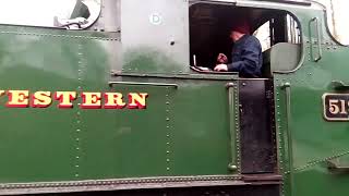 5199 Great Western Large Prairie class steam Locomotive at Battlefield [upl. by Nobile]