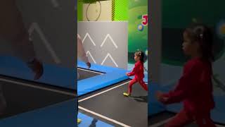 AFRIN DAN HAFIZAH MAIN TRAMPOLIN SEPUASNYA DI TAMAN BERMAIN ANAK  VIDEO UNTUK ANAKANAK shorts [upl. by Nnylarat463]