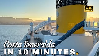 Costa Smeralda 4K 2024 ship tour in 10 minutes [upl. by Goodhen]