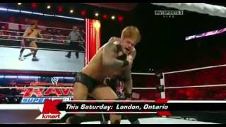 WWE RAW  9511 Randy Orton vs Heath Slater HQ [upl. by Traweek474]