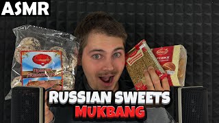 ASMR  RUSSISCHE SÜßÍGKEITEN TESTEN MUKBANG GERMAN  ASMR Tony [upl. by Adias]