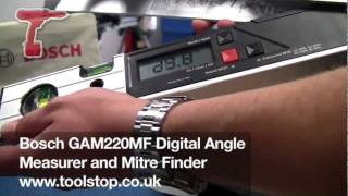 Bosch GAM220MF Digital Angle Measurer and Mitre Finder [upl. by Yelreveb]