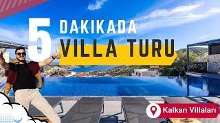 5 Dakikada Villa İnceliyorum 🏡 Kalkanda Lüks Tatil Villası Challenge VillaTatil LüksTatil [upl. by Pam]