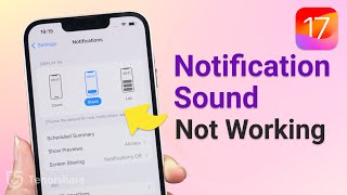 iOS 17 How to Change Notification Sound On iPhone InstagramWhatsApp Notification Not Working） [upl. by Chrotoem12]