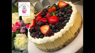 MOSTACHON CHEESECAKE CON FRUTOS ROJOS  ANGELICAKESDESSERTS [upl. by Oznohpla]