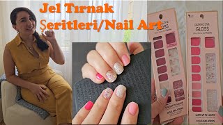 Jel Tırnak Şeritleri Nasıl kullanılır Nail Art Manikür Yapmak artık çok kolay [upl. by Irdua]