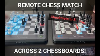 ChessUp Boardtoboard Remote Chess Match [upl. by Serafine306]