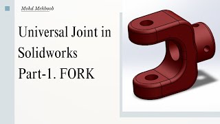 How to make Universal Joint in Solidworks [upl. by Kingdon]